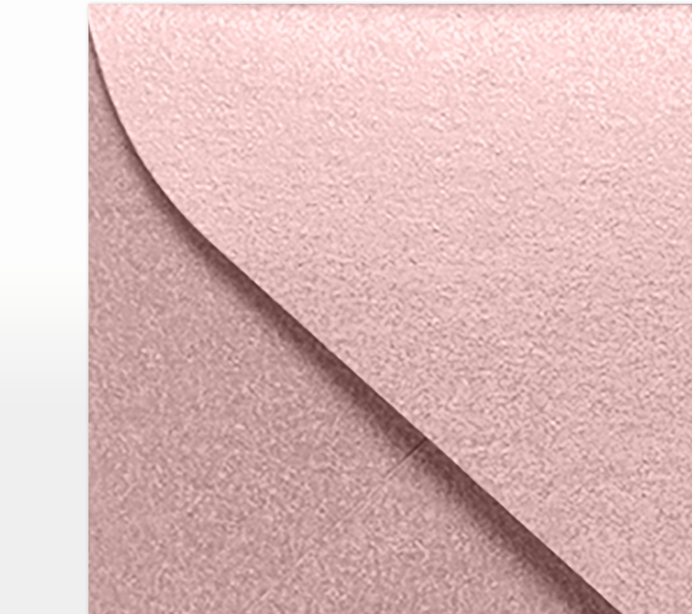 Misty Rose Pink Metallic 84lb #17 Mini Envelopes (2 11/16 x 3 11/16)