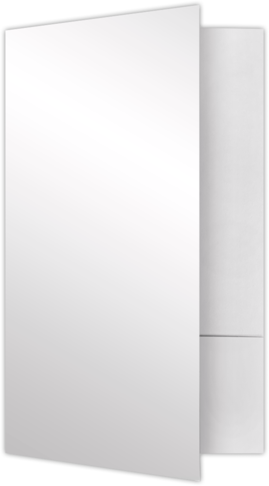 Glossy White 9 x 14 1/2 Legal Folder