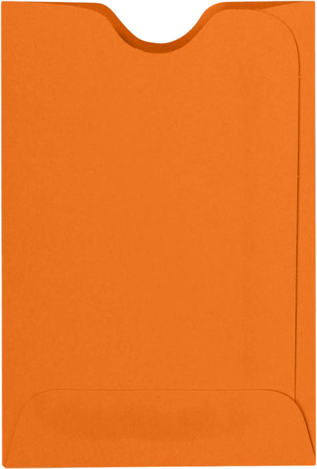 Mandarin Orange 32lb Credit Card Sleeve (2 3/8 x 3 1/2)