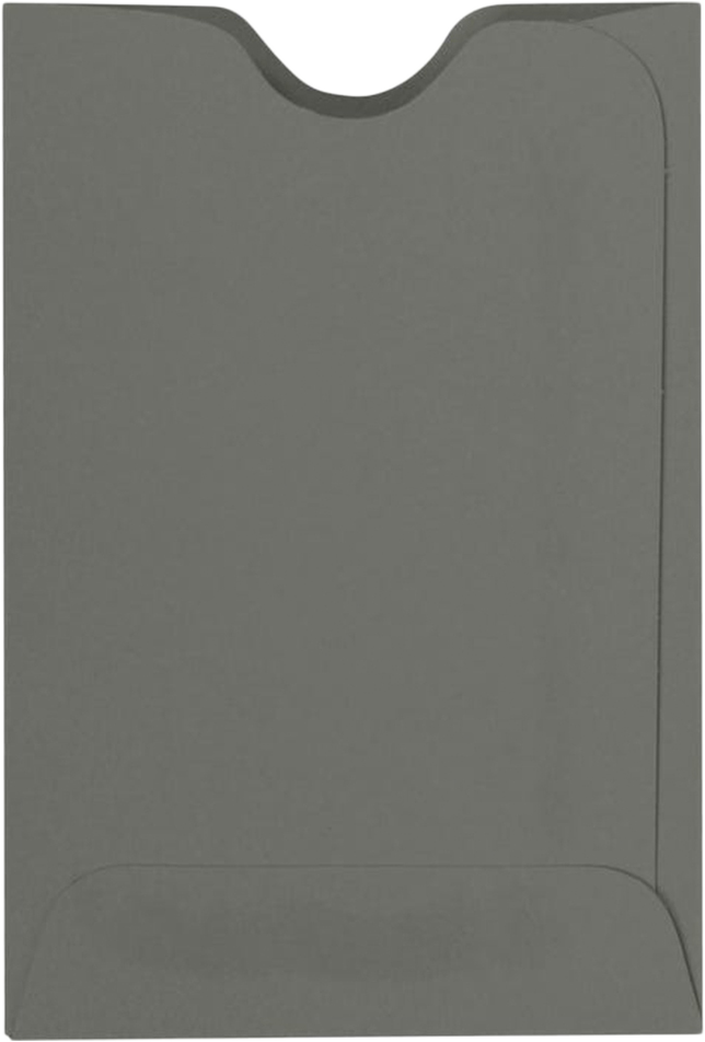 Dark Smoke Gray 32lb Credit Card Sleeve (2 3/8 x 3 1/2)