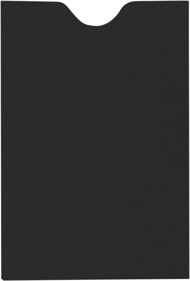 Smooth Midnight Black 32lb Credit Card Sleeve (2 3/8 x 3 1/2)