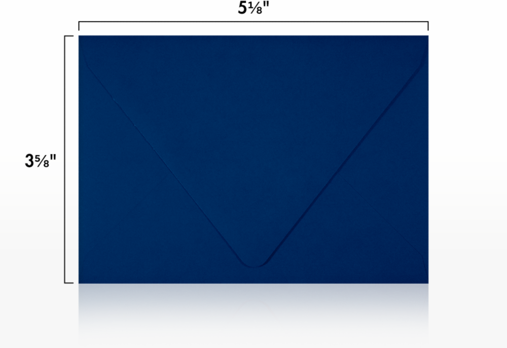 Navy Blue 32lb A1 Contour Flap Envelopes (3 5/8 x 5 1/8)