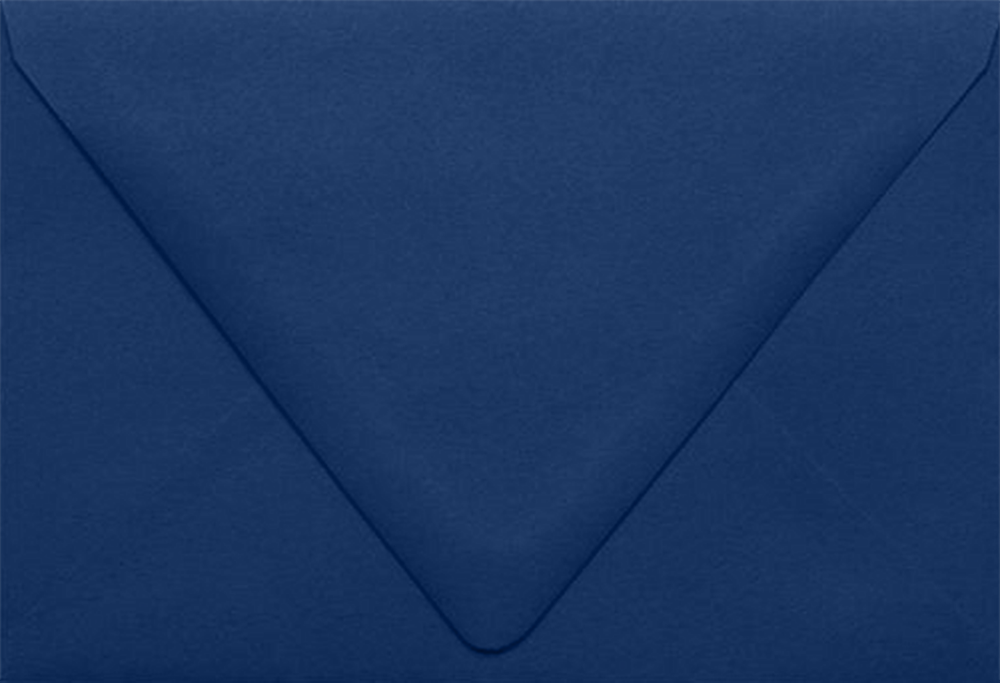Navy Blue 32lb A4 Contour Flap Envelopes (4 1/4 x 6 1/4)
