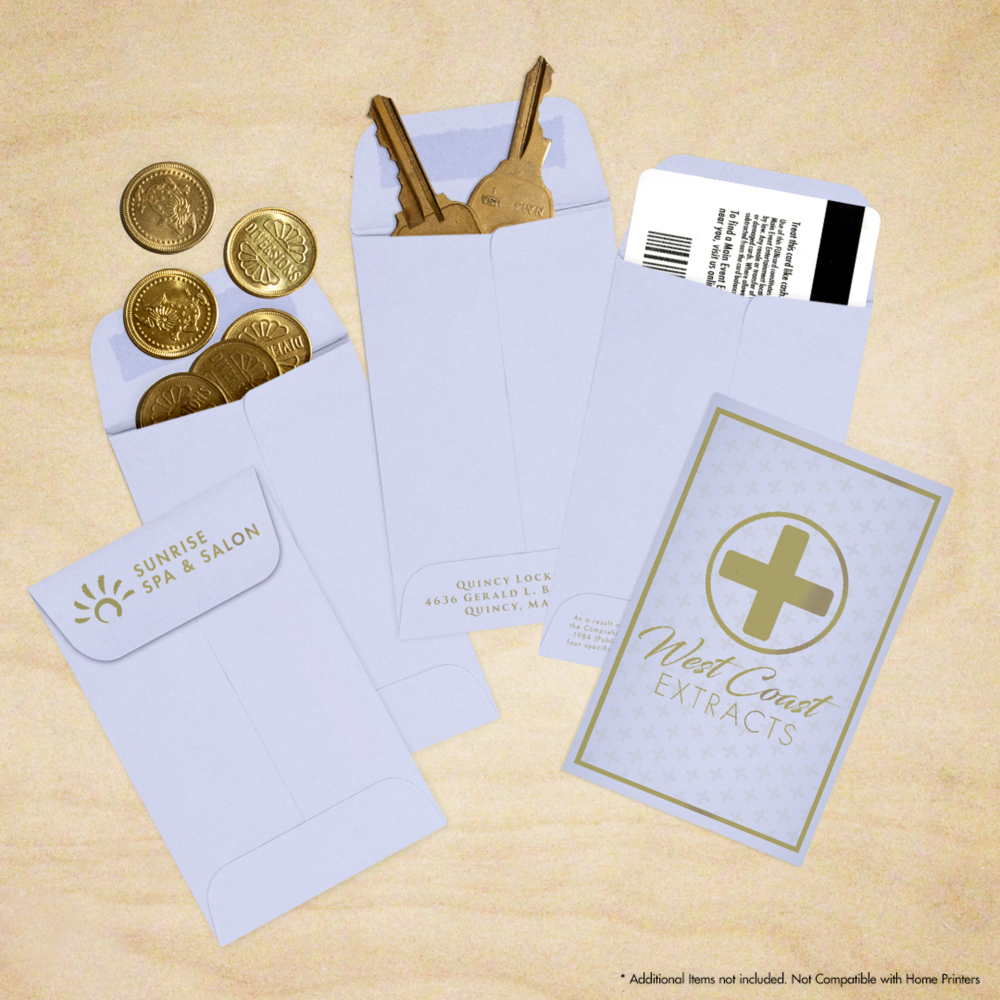 Light Purple Lilac 32lb #1 Coin Envelopes (2 1/4 x 3 1/2)