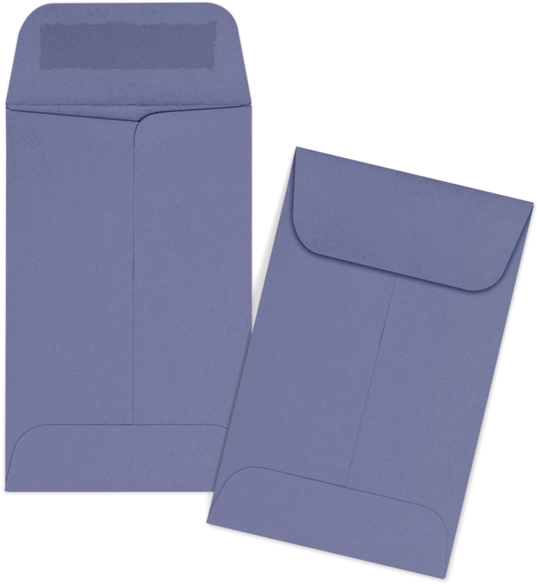 Wisteria Purple 32lb #1 Coin Envelopes (2 1/4 x 3 1/2)