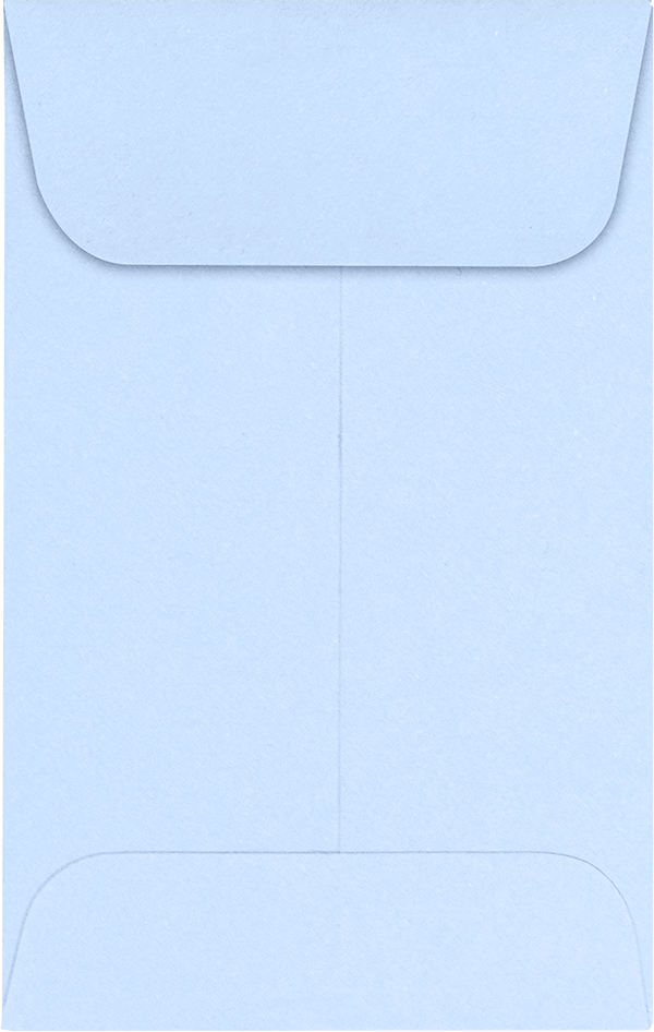 Baby Blue 32lb #1 Coin Envelopes (2 1/4 x 3 1/2)