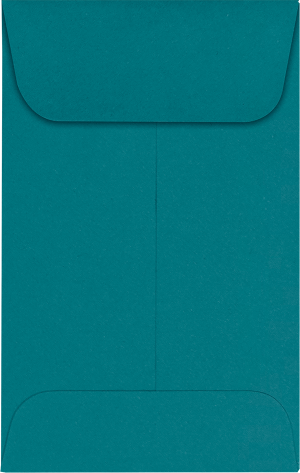 Teal Blue 32lb #1 Coin Envelopes (2 1/4 x 3 1/2)