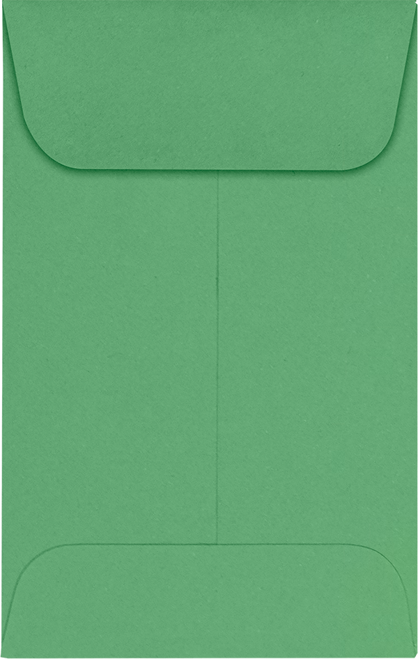 Holiday Green 32lb #1 Coin Envelopes (2 1/4 x 3 1/2)