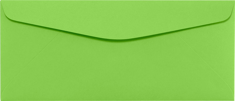 Lime Green 32lb #10 Regular Envelopes (4 1/8 x 9 1/2)
