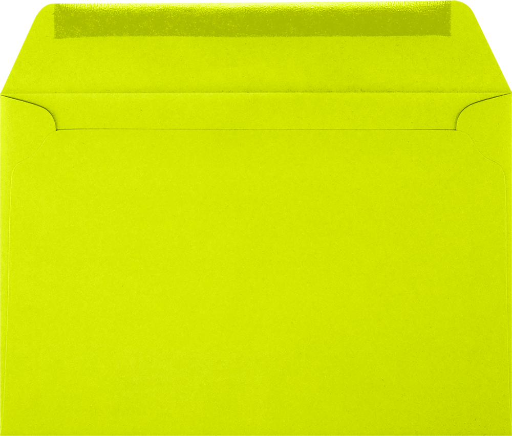 Wasabi Lime Green 32lb 6 x 9 Booklet Envelopes