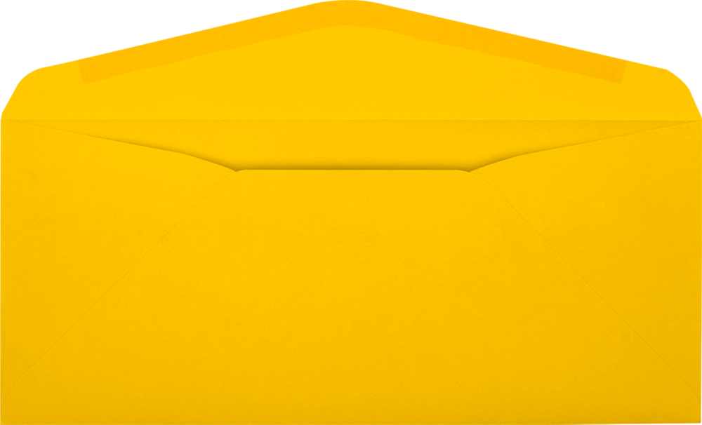 Sunflower Yellow 32lb #9 Regular Envelopes (3 7/8 x 8 7/8)