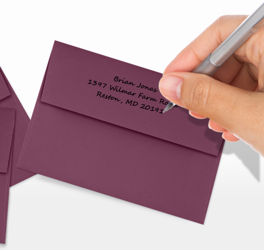 Vintage Plum Purple 32lb A1 Invitation Envelopes (3 5/8 x 5 1/8) with Peel & Seal