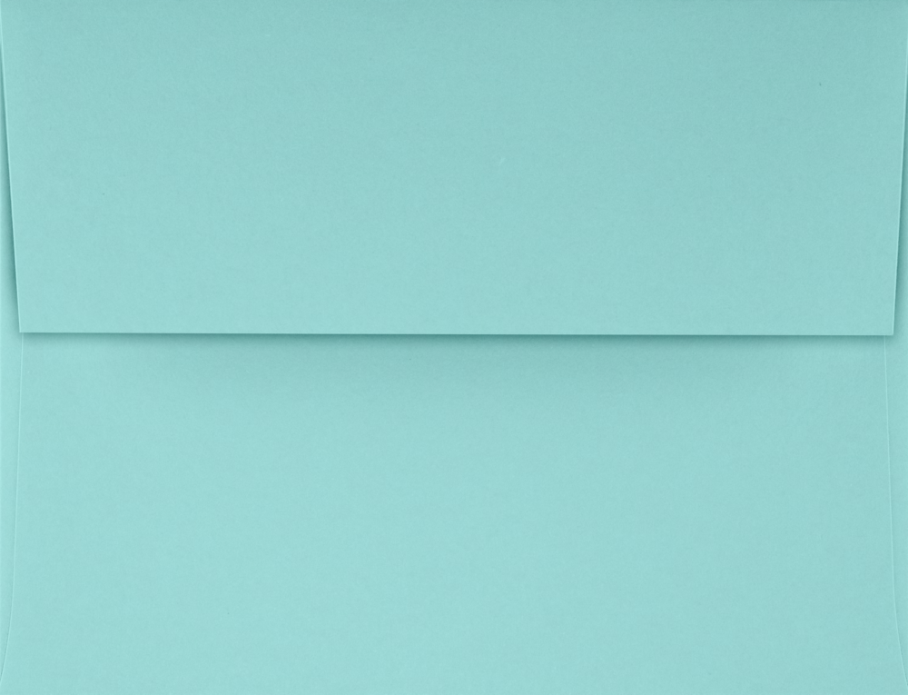 Seafoam Aqua Blue 32lb A2 Invitation Envelopes (4 3/8 x 5 3/4) with Peel & Seal