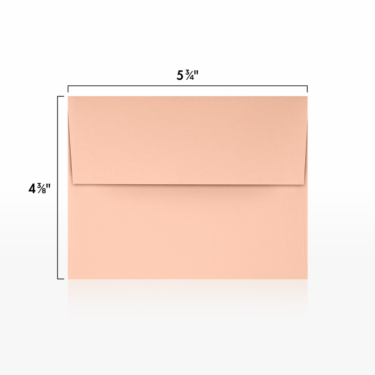Blush Pink 32lb A2 Invitation Envelopes (4 3/8 x 5 3/4) with Peel & Seal