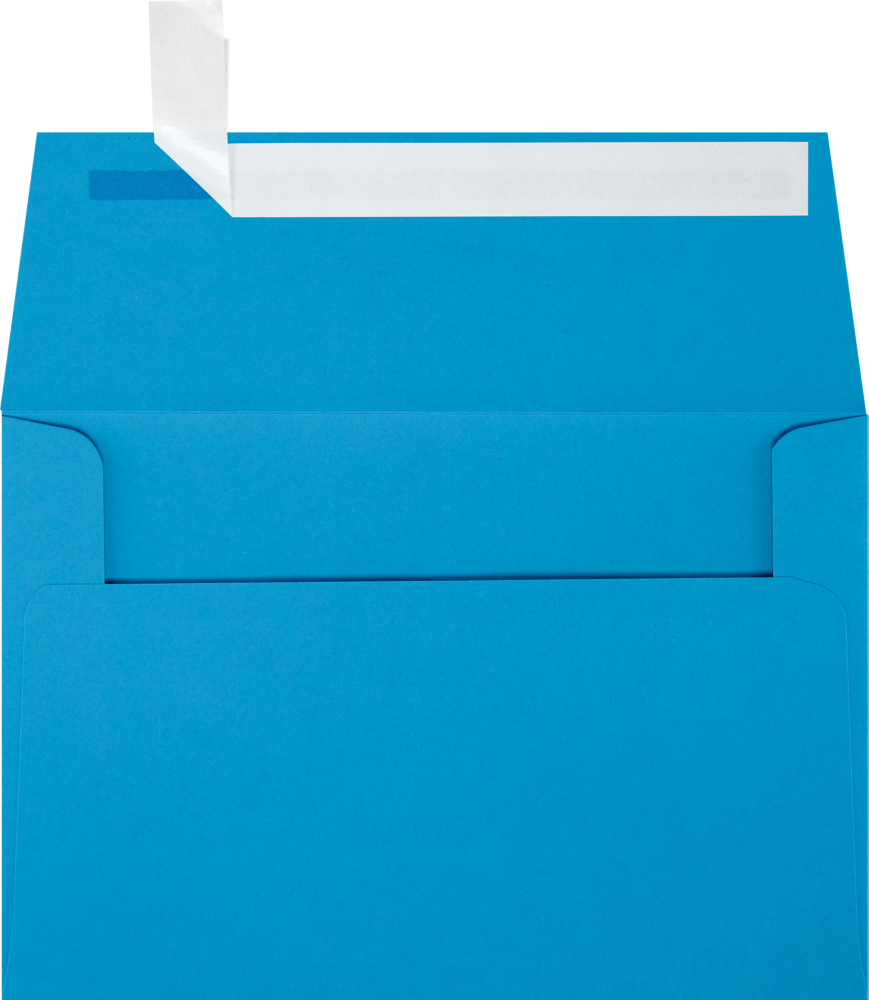 Pool Blue 32lb A4 Invitation Envelopes (4 1/4 x 6 1/4) with Peel & Seal