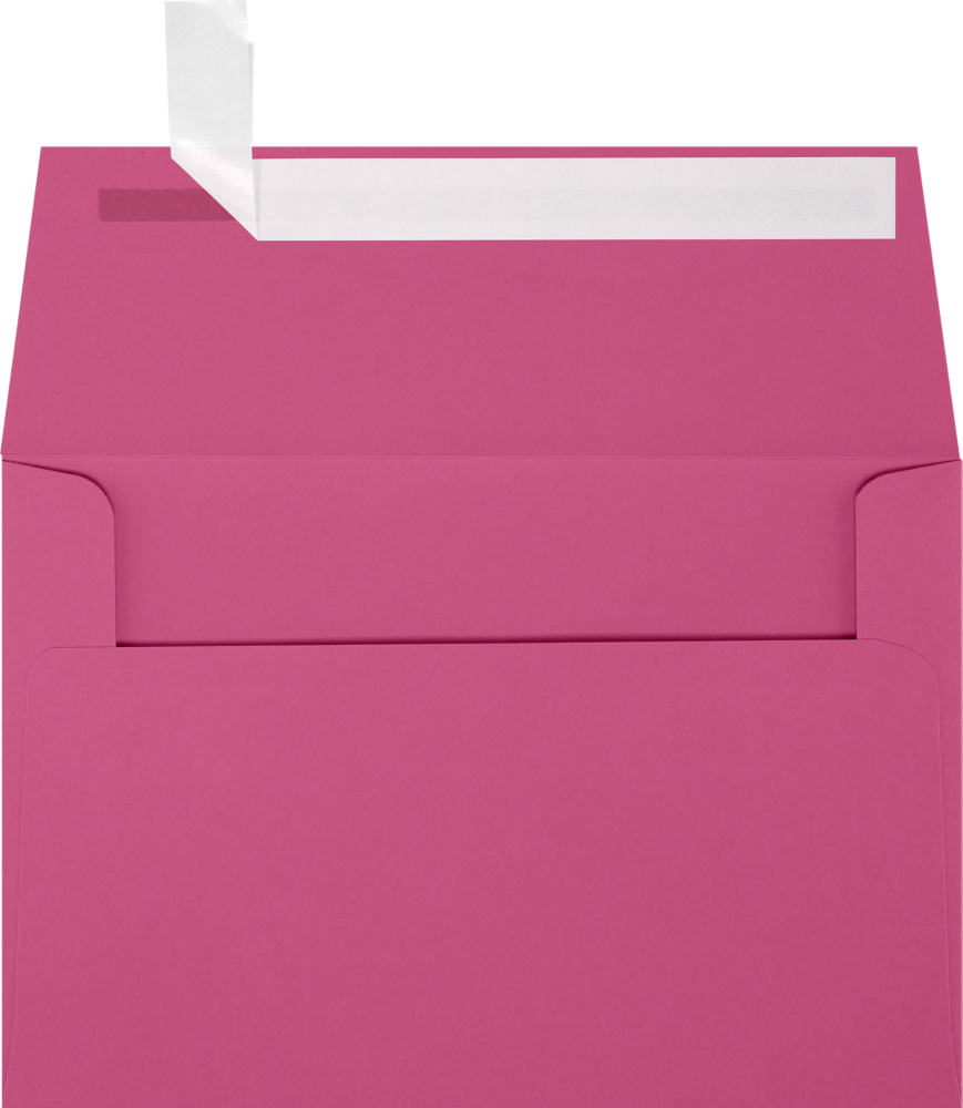 Fuchsia Pink Magenta 32lb A4 Invitation Envelopes (4 1/4 x 6 1/4) with Peel & Seal
