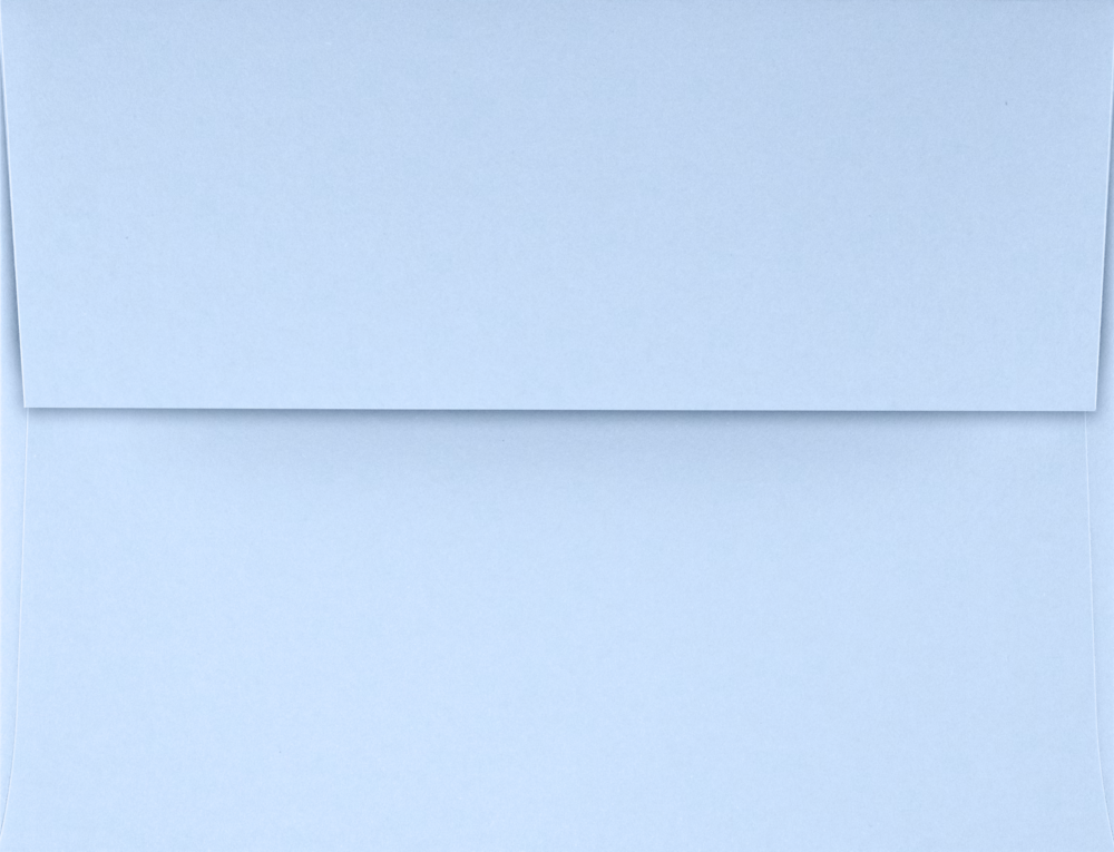 Baby Blue 32lb A4 Invitation Envelopes (4 1/4 x 6 1/4) with Peel & Seal