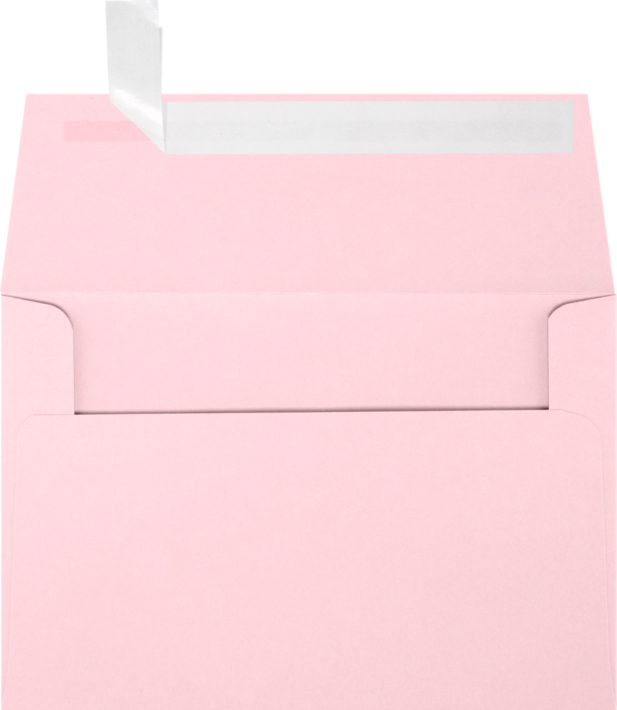 Baby Candy Pink 32lb A4 Invitation Envelopes (4 1/4 x 6 1/4) with Peel & Seal