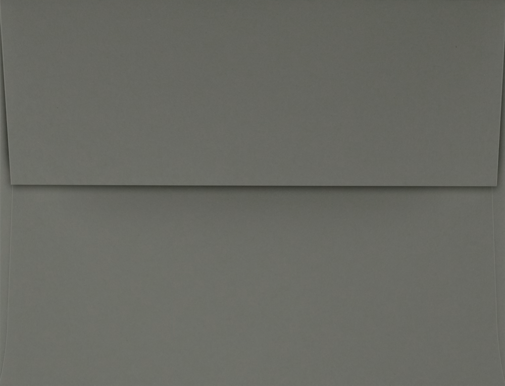 Dark Smoke Gray 32lb A4 Invitation Envelopes (4 1/4 x 6 1/4) with Peel & Seal