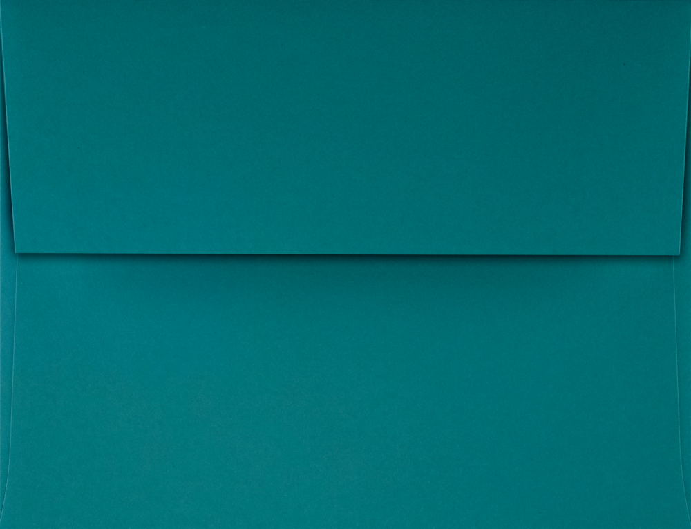 Teal Blue 32lb A4 Invitation Envelopes (4 1/4 x 6 1/4) with Peel & Seal