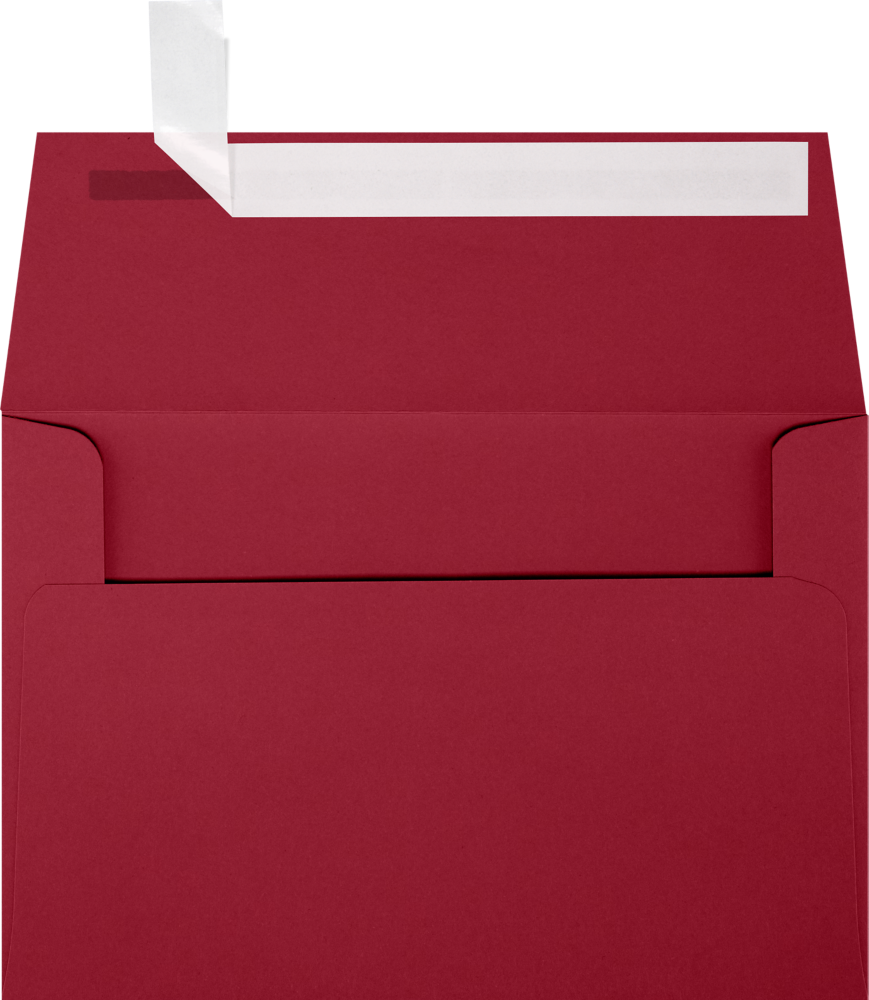 Garnet Dark Red 32lb A4 Invitation Envelopes (4 1/4 x 6 1/4) with Peel & Seal