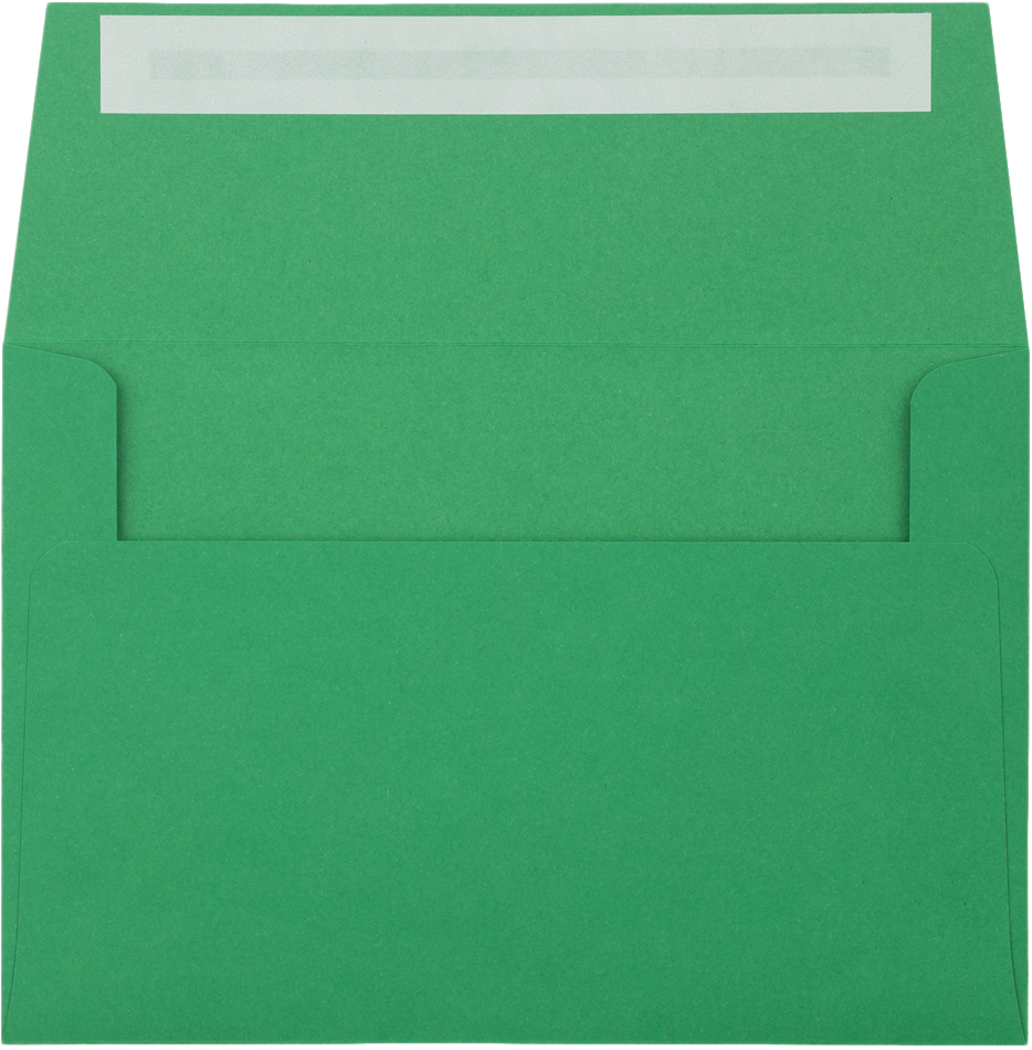 Holiday Green 32lb A4 Invitation Envelopes (4 1/4 x 6 1/4) with Peel & Seal
