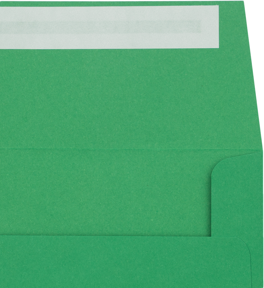Holiday Green 32lb A4 Invitation Envelopes (4 1/4 x 6 1/4) with Peel & Seal