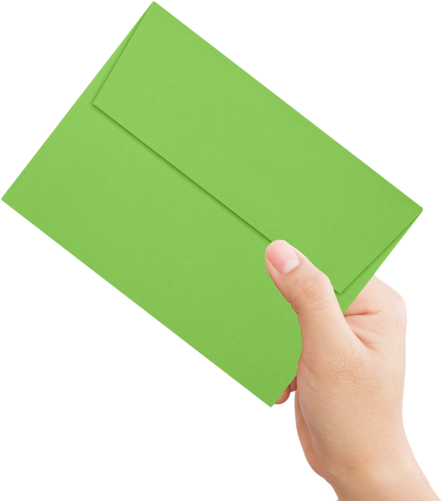 Lime Green 32lb A6 Invitation Envelopes (4 3/4 x 6 1/2) with Peel & Seal