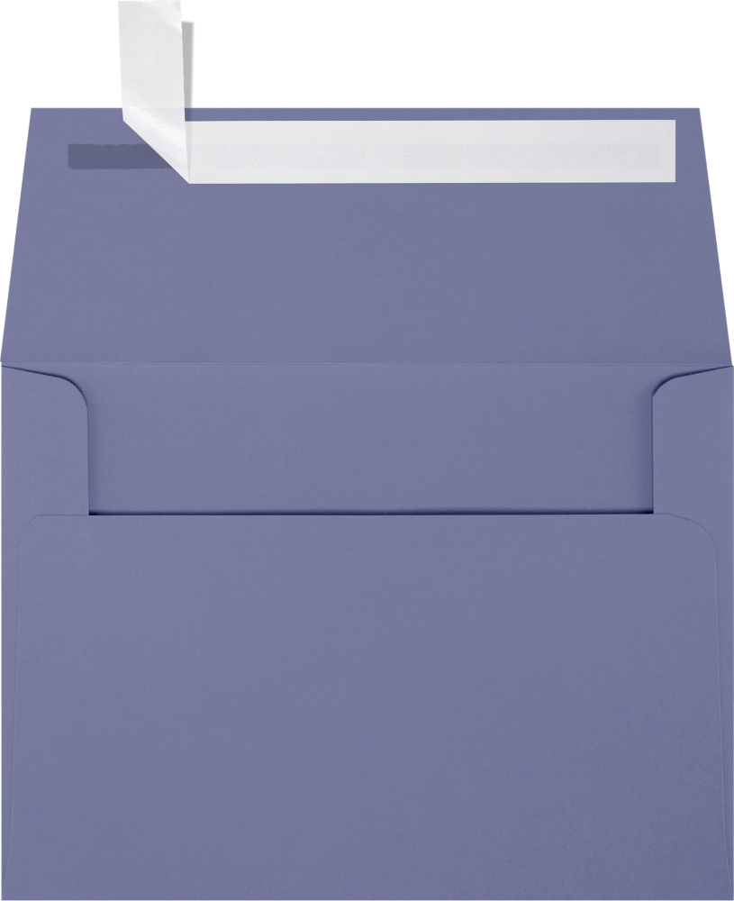 Wisteria Purple 32lb A6 Invitation Envelopes (4 3/4 x 6 1/2) with Peel & Seal