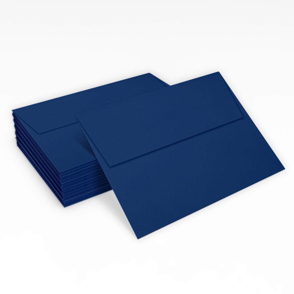 Navy Blue 32lb A7 Invitation Envelopes (5 1/4 x 7 1/4) with Peel & Seal