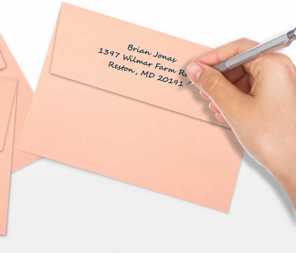 Blush Pink 32lb A7 Invitation Envelopes (5 1/4 x 7 1/4) with Peel & Seal