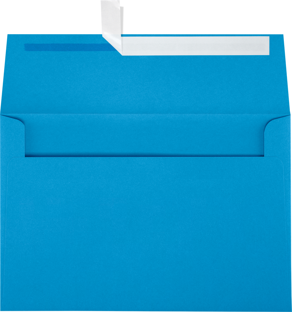 Pool Blue 32lb A8 Invitation Envelopes (5 1/2 x 8 1/8) with Peel & Seal