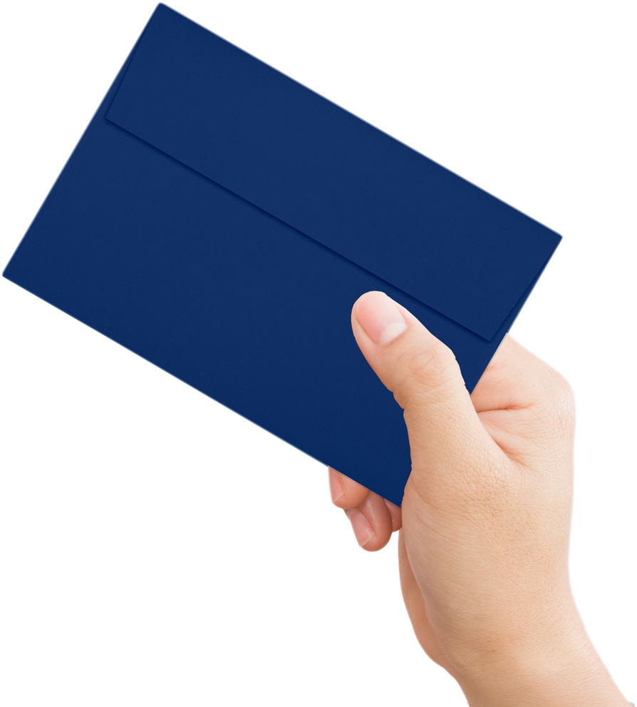 Navy Blue 32lb A8 Invitation Envelopes (5 1/2 x 8 1/8) with Peel & Seal