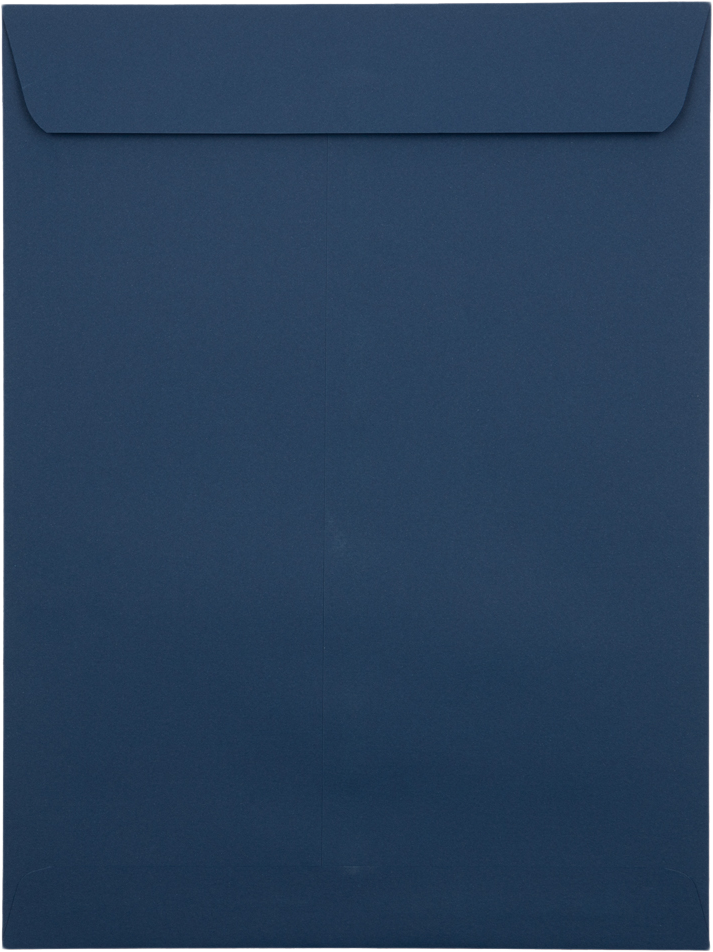 Navy Blue 32lb 9 x 12 Open End Envelopes with Peel & Seal