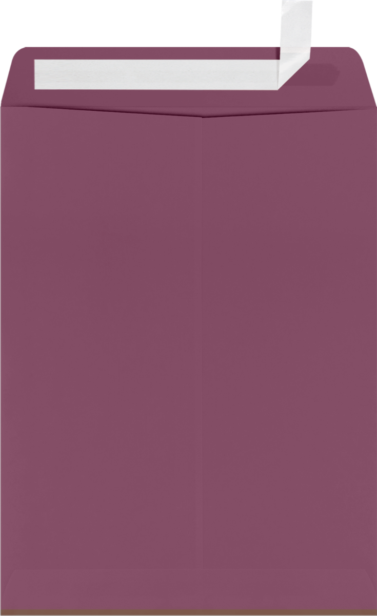 Vintage Plum Purple 32lb 9 x 12 Open End Envelopes with Peel & Seal