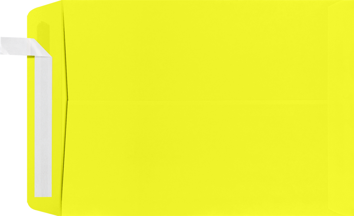 Citrus Yellow 32lb 9 x 12 Open End Envelopes with Peel & Seal