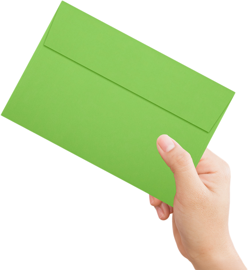 Lime Green 32lb A9 Invitation Envelopes (5 3/4 x 8 3/4) with Peel & Seal