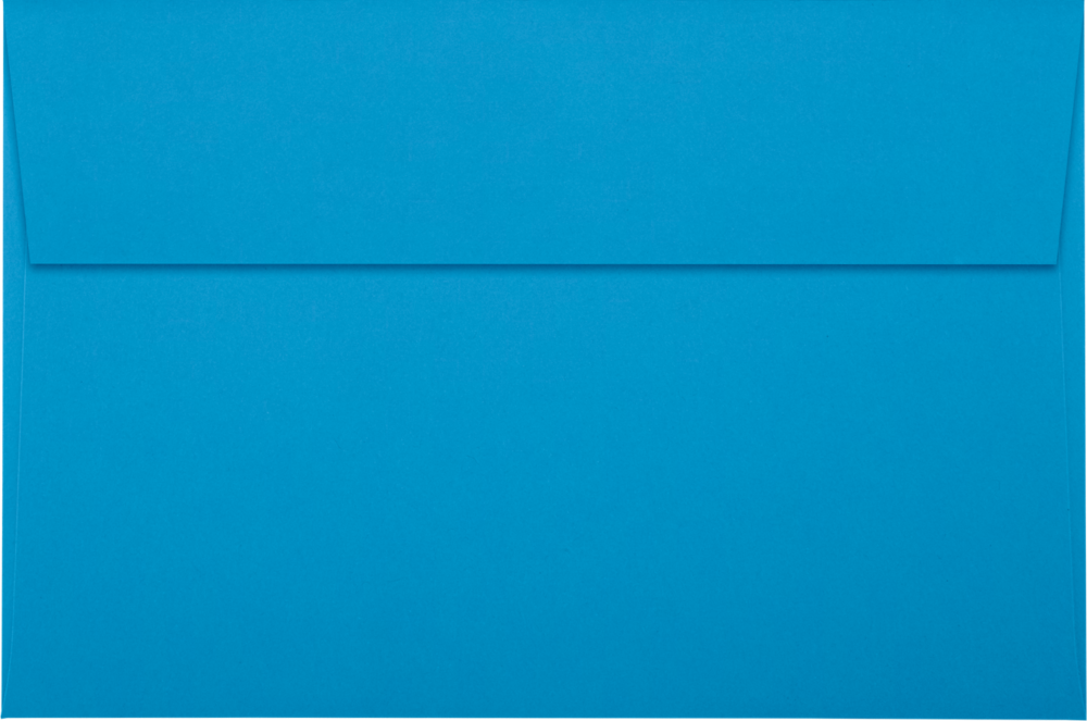 Pool Blue 32lb A9 Invitation Envelopes (5 3/4 x 8 3/4) with Peel & Seal