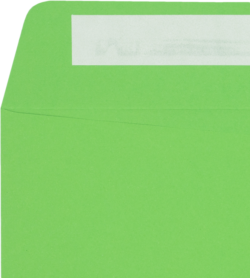 Lime Green 32lb 10 x 13 Open End Envelopes with Peel & Seal