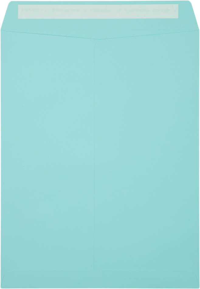 Seafoam Aqua Blue 32lb 10 x 13 Open End Envelopes with Peel & Seal