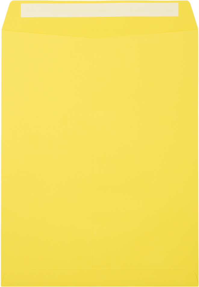 Citrus Yellow 32lb 10 x 13 Open End Envelopes with Peel & Seal