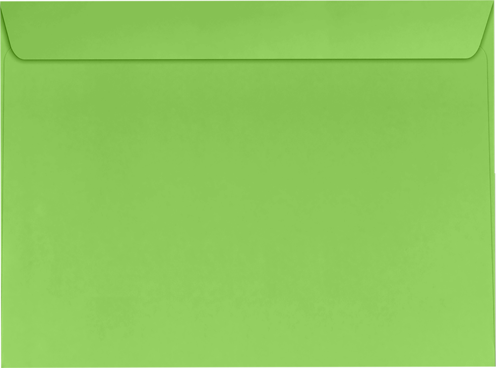 Lime Green 32lb 9 x 12 Booklet Envelopes