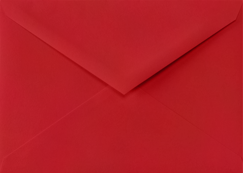 Red 32lb 4 Bar V Flap Envelopes (3 5/8 x 5 1/8)