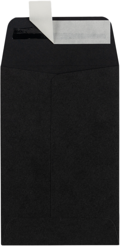 Smooth Midnight Black 32lb #4 Coin Envelopes (3 x 4 1/2)
