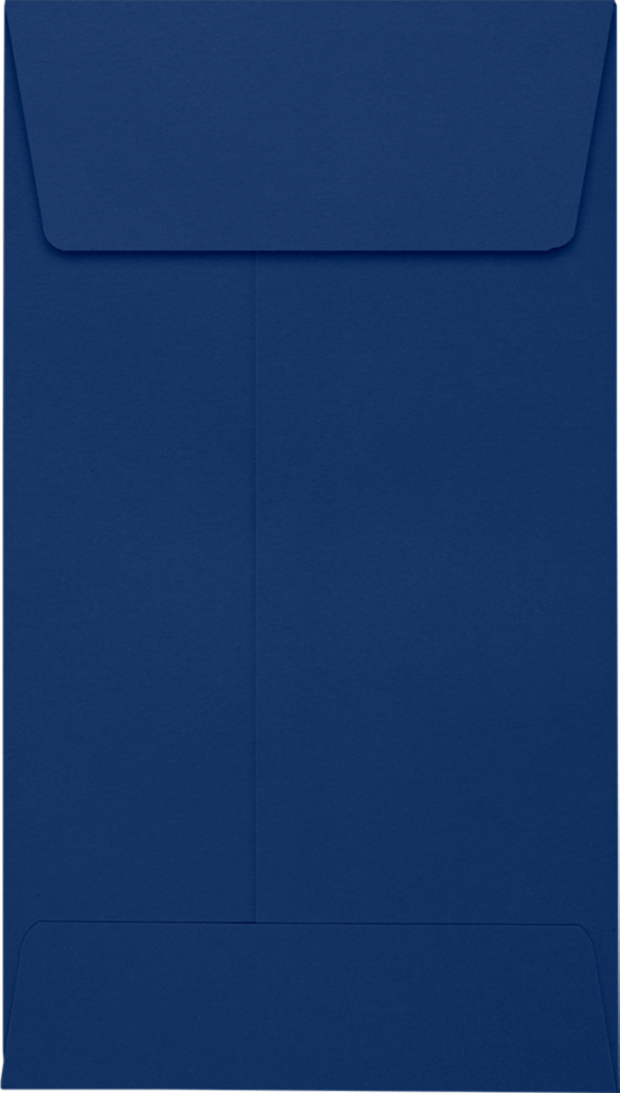 Navy Blue 32lb #5 1/2 Coin Envelopes (3 1/8 x 5 1/2) with Peel & Seal