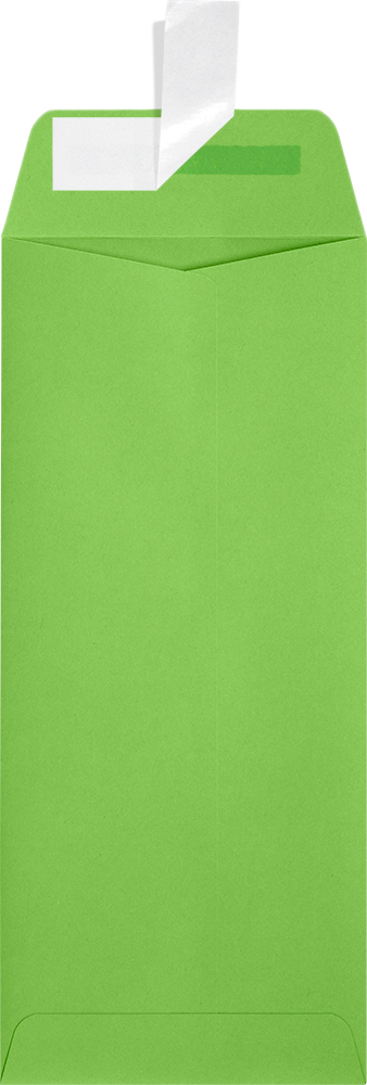 Lime Green 32lb #10 Policy Envelopes (4 1/8 x 9 1/2) with Peel & Seal