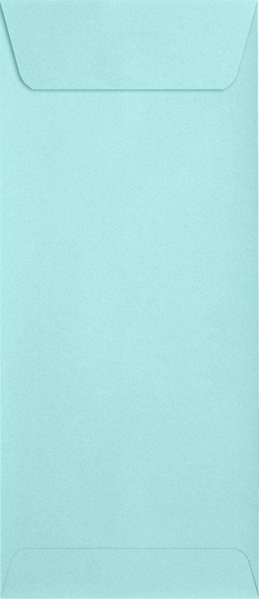 Seafoam Aqua Blue 32lb #10 Policy Envelopes (4 1/8 x 9 1/2) with Peel & Seal