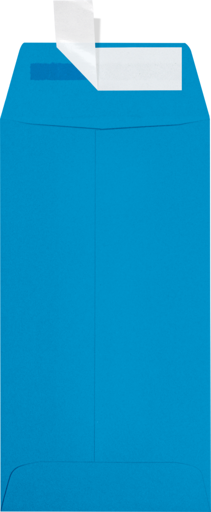 Pool Blue 32lb #7 Coin Envelopes (3 1/2 x 6 1/2) with Peel & Seal