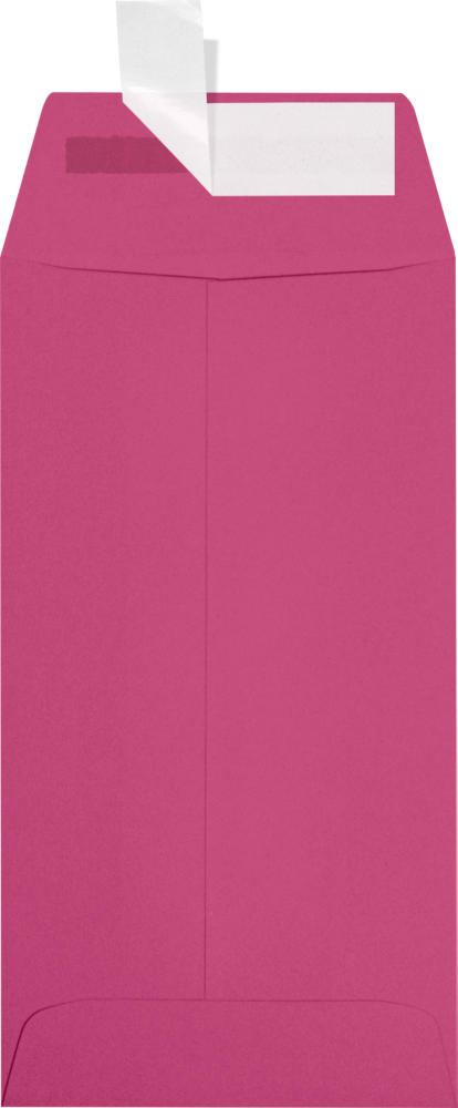 Fuchsia Pink Magenta 32lb #7 Coin Envelopes (3 1/2 x 6 1/2) with Peel & Seal
