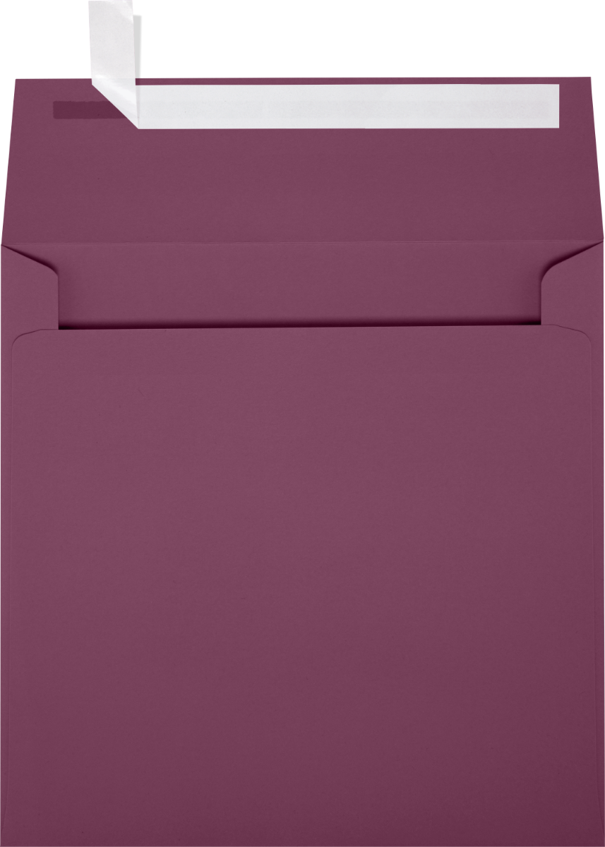 Vintage Plum Purple 32lb 5 x 5 Square Envelopes with Peel & Seal